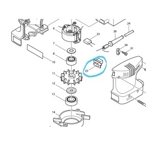 Interrupteur 651527-0 pour ponceuses MAKITA BO4553 - BO4556
