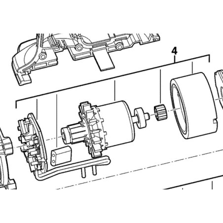 Moteur 4931435123 visseuses AEG BS14CLI-KIT2X, BS14CLI-302C, BS14CLI-152C