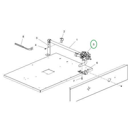 Robinet thermostatique Z050501009925 fours GLEM GFMG21IXN, GFMG21WHN