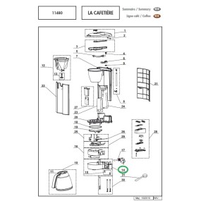Support thermo 505590 pour cafetière MAGIMIX modèle 11480