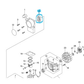 Cliquet de lanceur débroussailleuse MAKITA EM2600U / DOLMAR MS27