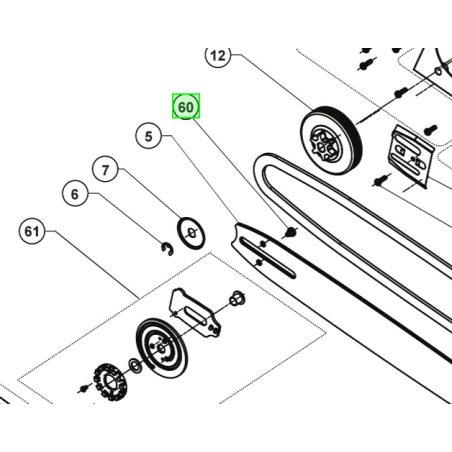 Vis de tendeur de chaîne tronçonneuse RYOBI