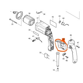 Interrupteur 650524-2 perceuse, visseuse MAKITA DP4011, HP2050