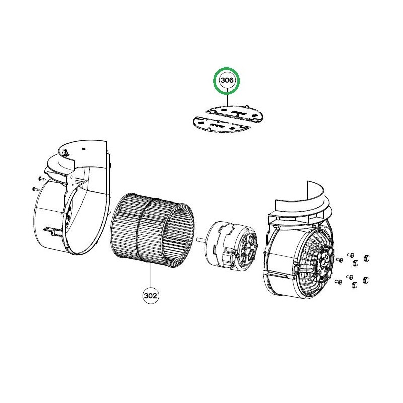 Clapet anti-retour Z1330530285  pour la hotte AIRLUX HGF525M