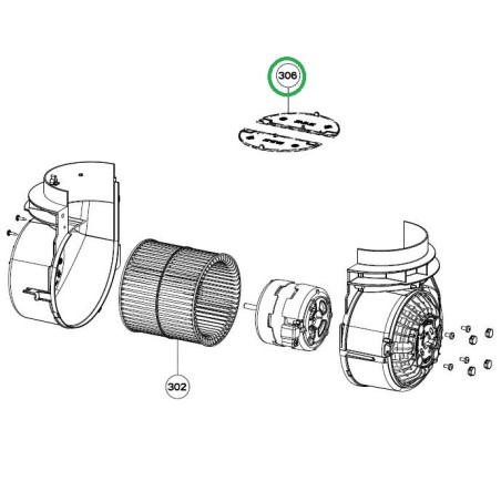 Clapet anti-retour Z1330530285  pour la hotte AIRLUX HGF525M