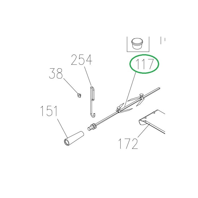 Tournebroche Z011908 cuisinières GLEM AA65CEIXN, AA65CMIXN, AA65CMIXN, CC53GTIX Tournebroche Z011908 cuisinières GLEM AA65CEIXN, AA65CMIXN, AA65CMIXN, CC53GTIX