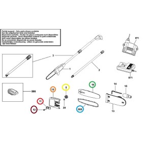 Pignon tronconneuse - elagueur Black  et  Decker