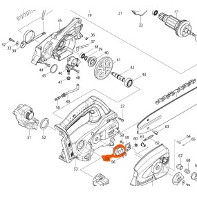 Pignon de chaine tronçonneuses MAKITA BUC250 / BUC300