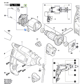 Charbons et porte charbons 1600A00B66 perceuse BOSCH UniversalImpact 700