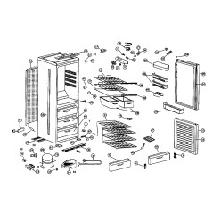 Facades de tiroir panier inferieur Pour Congelateur AIRLUX RC34