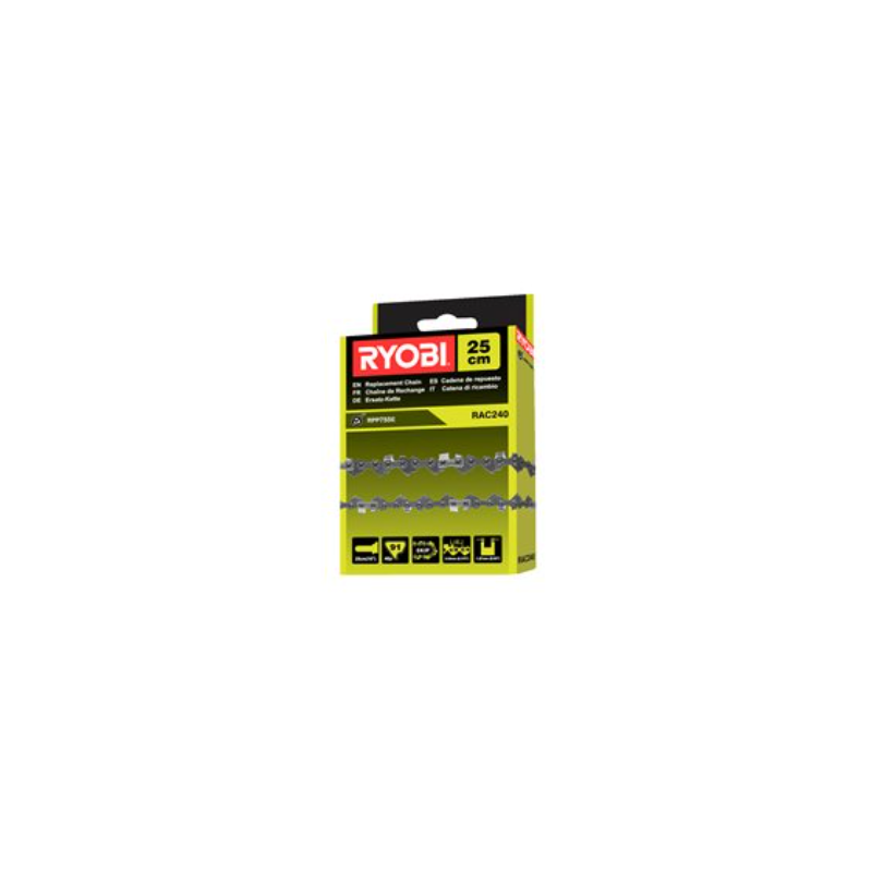 Chaine RAC240 pour élagueur RYOBI RPP755E / RP750450