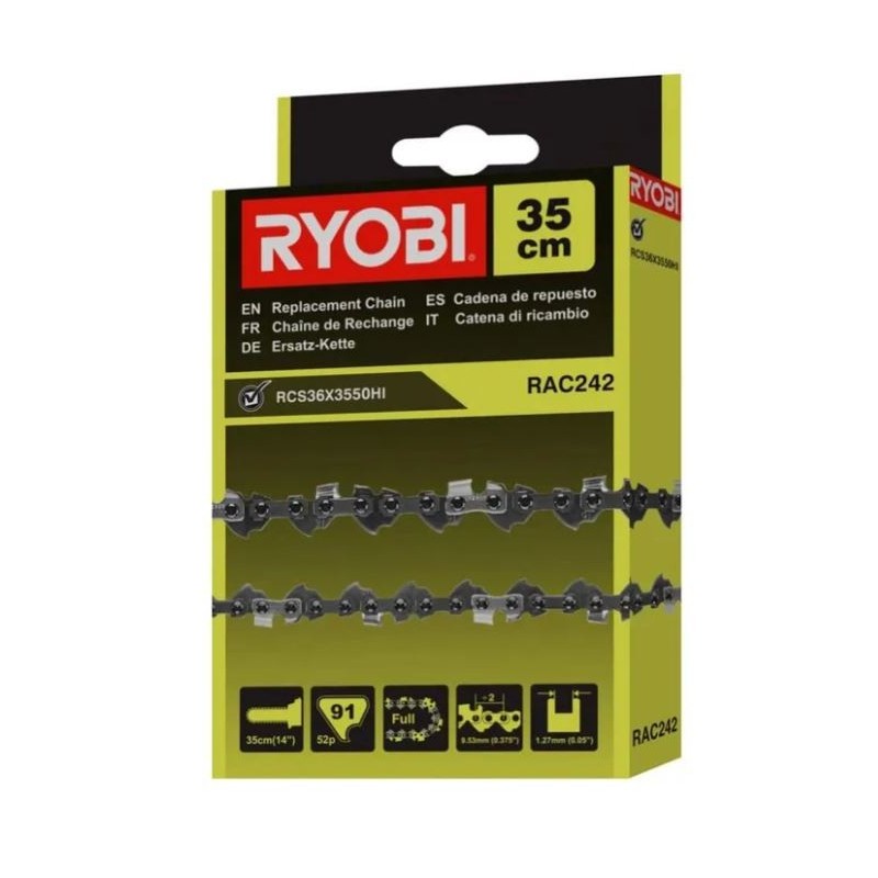 Chaine RAC242 pour tronconneuse RYOBI modèles RCS36X3550HI - RCS36B35HI