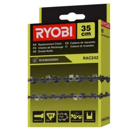 Chaine RAC242 pour tronconneuse RYOBI modèles RCS36X3550HI - RCS36B35HI