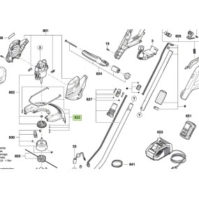 Carter de protection F016F04406 pour débroussailleuses BOSCH ART 30-36 LI