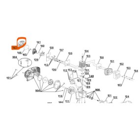 Couvercle de filtre à air pour débroussailleuse EINHELL GC-PT2538