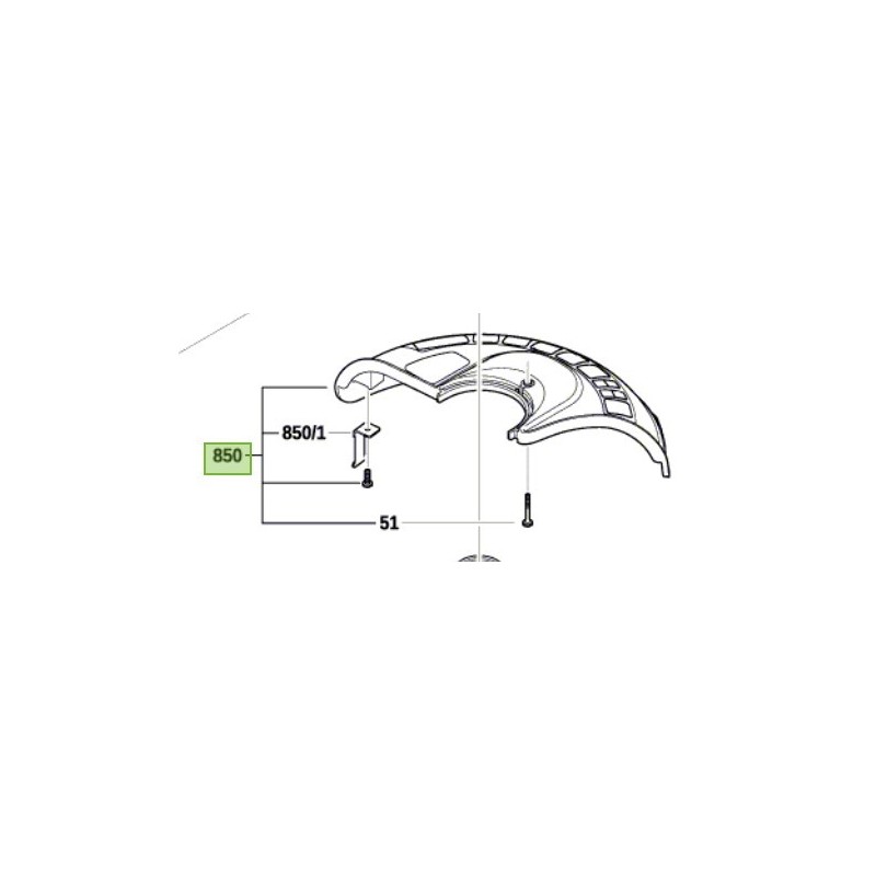 Carter de protection coupe-bordures BOSCH EasyGrassCut 26