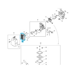 Filtre à air débroussailleuses MAKITA / DOLMAR MS4304U / MS4304C