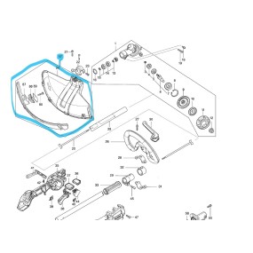 Carter de protection pour débroussailleuse MAKITA DUR369
