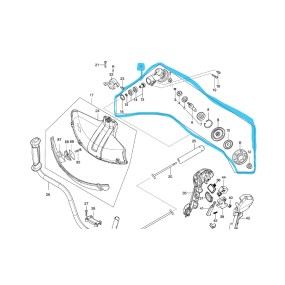 Renvoi d'angle pour débroussailleuse MAKITA DUR369 / 123853-1