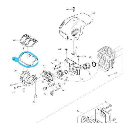 Filtre à air pour tronçonneuses MAKITA / DOLMAR EA3201S / PS-35C