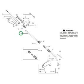 Arbre de transmission débroussailleuses MacCulloch TRIMMAC