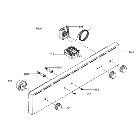 Bouton de four AIRLUX FE76A