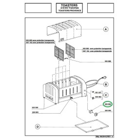 Minuterie 500896 pour les appareils MAGIMIX TOASTERS 2,3,4 et 6 tranches