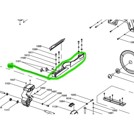 Réglette pour scie à onglet RYOBI R18MS216-0