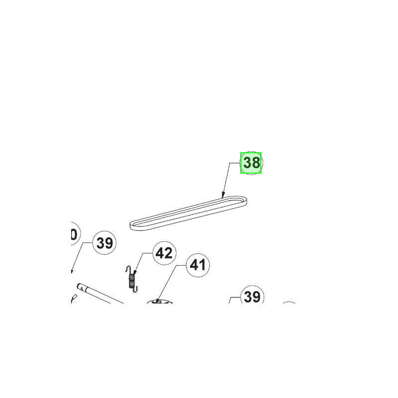 Courroie de traction tondeuse RYOBI RLM46173 Courroie de traction tondeuse RYOBI RLM46173