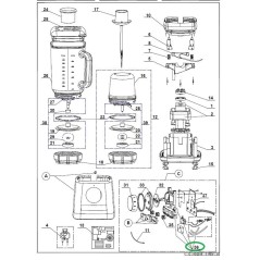 Support micro switch BLENDER MAGIMIX 11626 - 11627 - 11628 - 11629 - 11630.