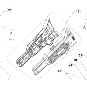 Carters moteur débroussailleuses RBC18X20B4 - OBC1820B - RBC18X20B4F