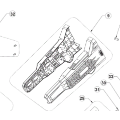Carters moteur débroussailleuses RBC18X20B4 - OBC1820B - RBC18X20B4F