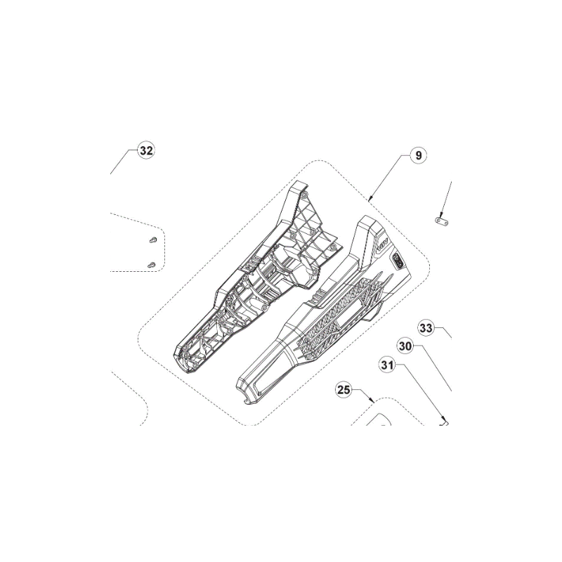 Carter moteur débroussailleuse RYOBI OBC1820B
