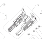 Carter moteur débroussailleuse RYOBI OBC1820B