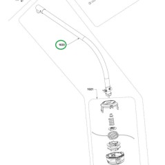 Tube avec axe d'entraînement débroussailleuses RYOBI RLT254CDSO, RLT430CESD