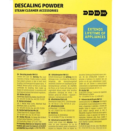 Détartrant poudre KARCHER 6.296-193.0, détartrant en poudre RM511
