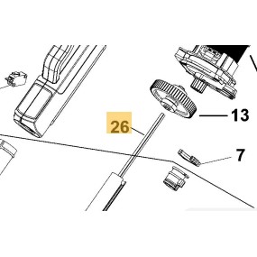 Arbre transmission coupe-bordure BLACK&DECKER GL7033 - GL9033 - GL9035