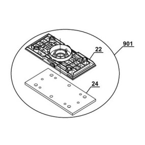 Plateau 446064201901 pour ponceuse EINHELL TC-OS1520/1