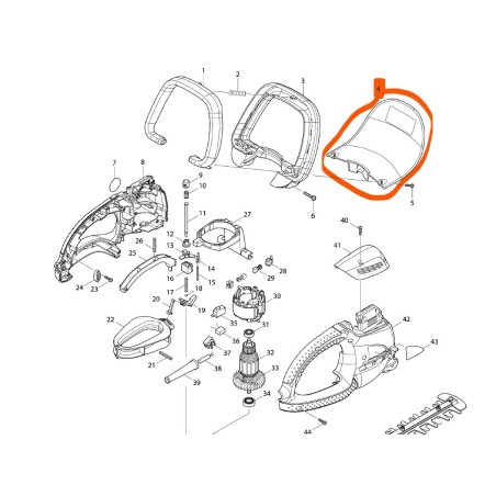 Carter de protection pour taille-haies MAKITA / DOLMAR