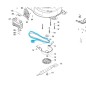 Courroie de traction pour tondeuses MAKITA ELM4613