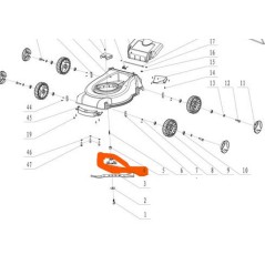 Support de lame pour tondeuse EINHELL GC-PM 40/2 - 340483301004
