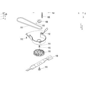 Turbine / support de lame pour tondeuses MAKITA ELM4613