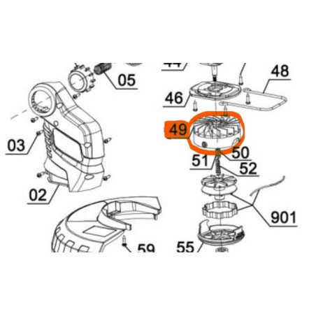 Support de bobine coupe bordure EINHELL GC-ET 4025