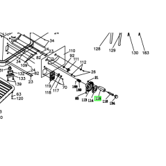 Poignée pour la scie de table RYOBI modèle ETS1526HG, Référence: 5131031300