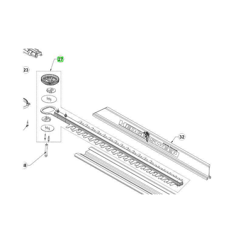 Lame taille-haie RYOBI OHT1850H - RHT1850H25HS