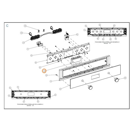 Programmateur Z3340612 pour four AIRLUX AFC106BK, AFC106IX, AFE106IX
