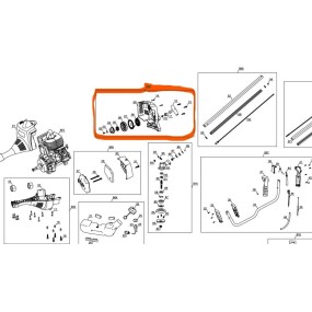 Lanceur 343653001902 débroussailleuse EINHELL modèle GC-BC43IAS