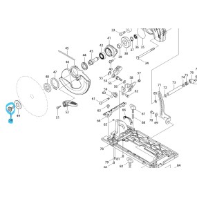 Vis de serrage 266924-2 pour scie circulaire MAKITA DHS680