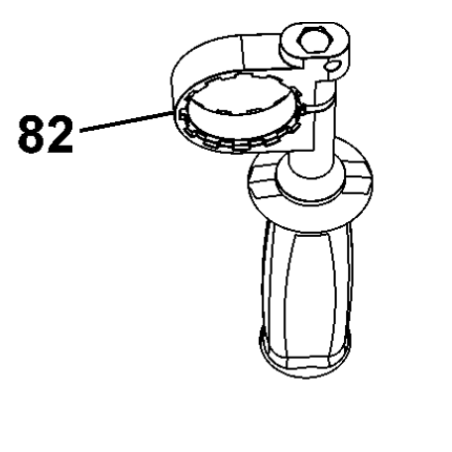 Poignée perforateurs BLACK & DECKER KD975 - KD985 - KD990.