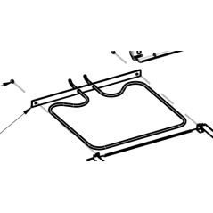 Résistance inférieure pour four de marque AIRLUX modèle AFIP17IXN.